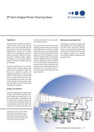 ZF Semi-Integral Power Steering Gears - ZF Lenksysteme