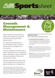 Grounds Maintenance Sportsheet (pdf) - Kent Sport