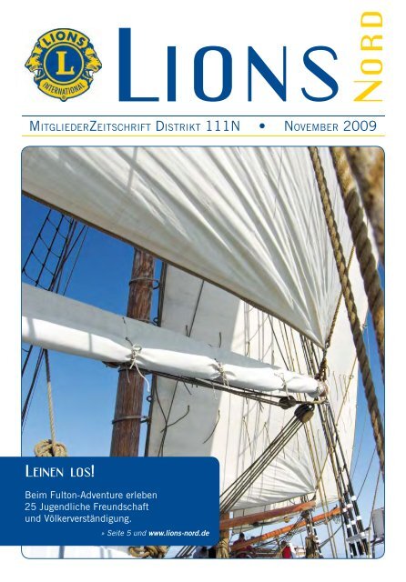 Seite 11 - zur Mitgliederzeitschrift LIONS NORD