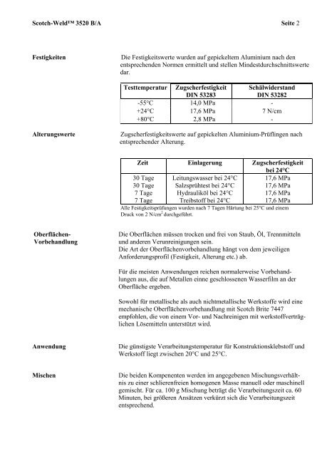 Scotch-WeldTM 3520 B/A - 3M