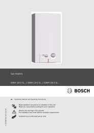 Download (PDF 0.8 MB) - Bosch Hot Water & Heating