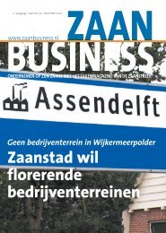 Zaanstad wil florerende bedrijventerreinen - Zaanbusiness