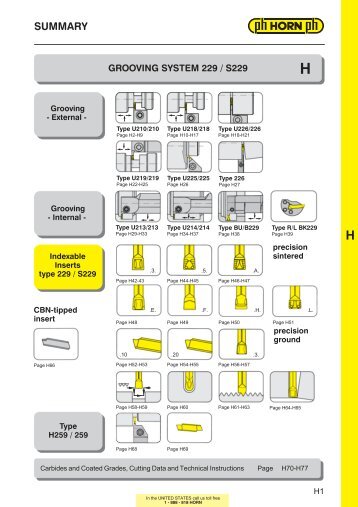 SUMMARY H - Horn USA