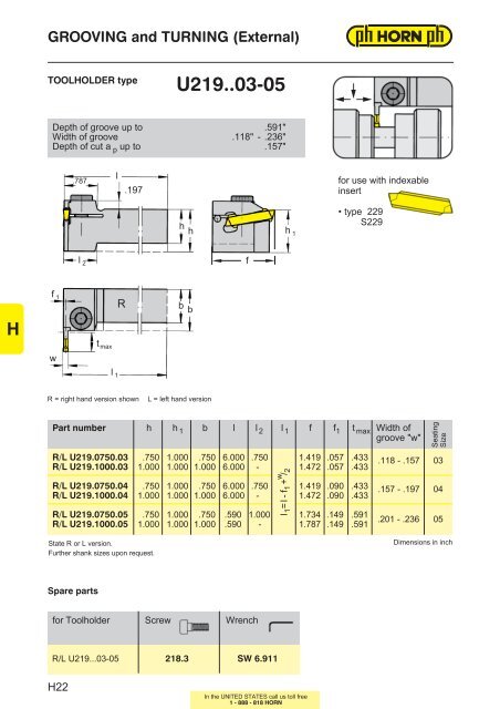 SUMMARY H - Horn USA