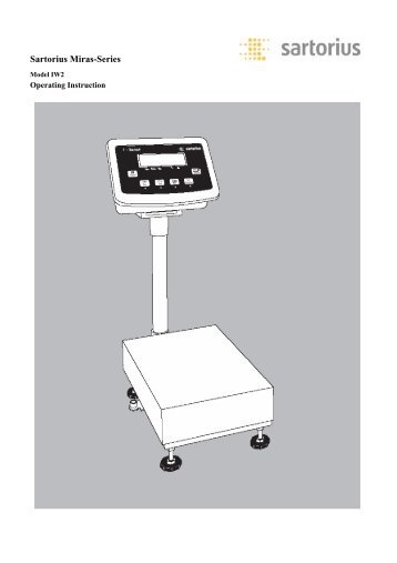 Sartorius Miras-Series - Rice Lake Weighing Systems