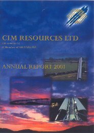 CIM RESOURCES LTD A