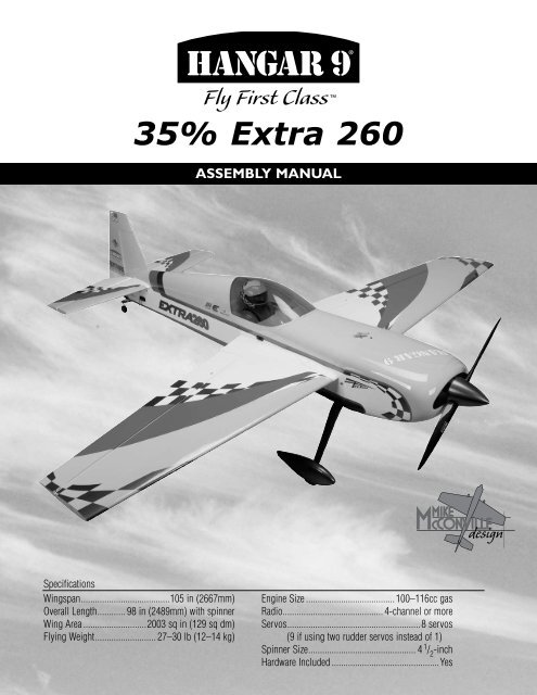 35% Extra 260 Manual - Hangar 9