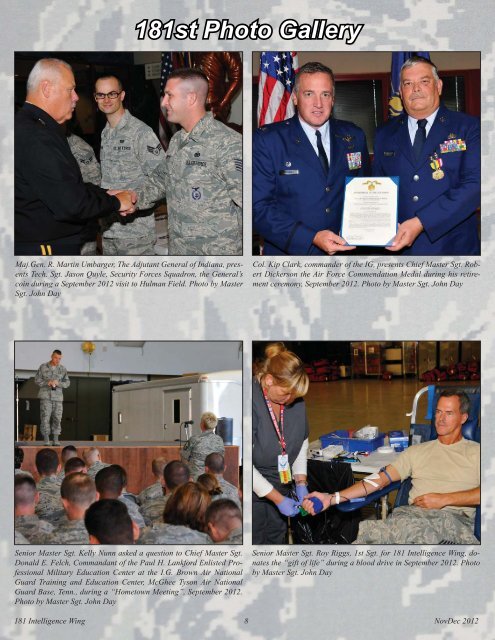 Racer Flyer NovDec 2012 - 181st Intelligence Wing, Indiana Air ...