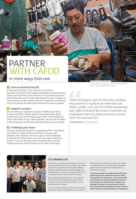 CAFOD Corporate partnership brochure (5 MB)