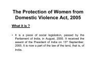 The Protection of Women from Domestic Violence Act, 2005 - HIPA