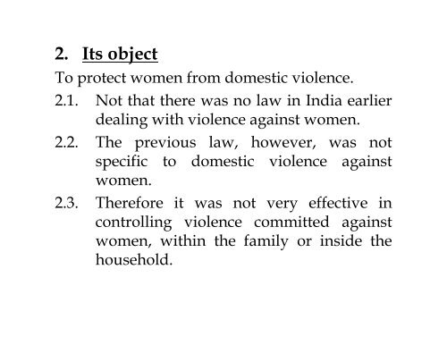 The Protection of Women from Domestic Violence Act, 2005 - HIPA