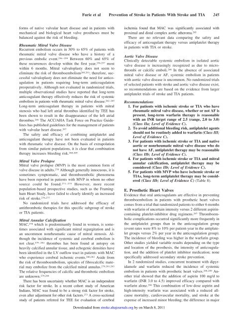 AHA/ASA Guideline Guidelines for the Prevention of Stroke in ...