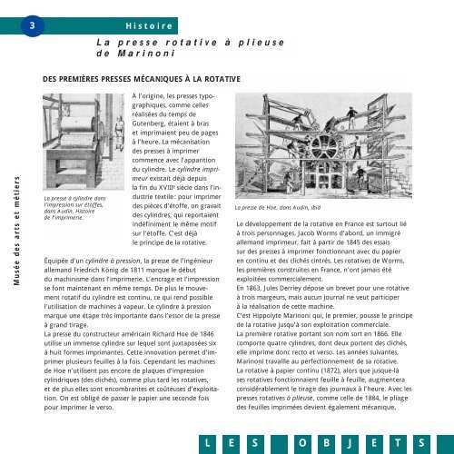 Presse rotative Ã  plieuse de Marinoni - MusÃ©e des arts et mÃ©tiers