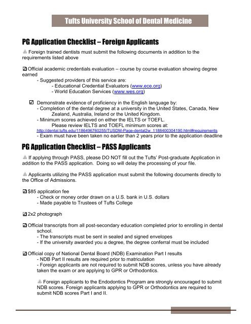 Post-Graduate Application Process Application Advice