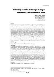 Epidemiologia e Medidas de PrevenÃ§Ã£o do Dengue