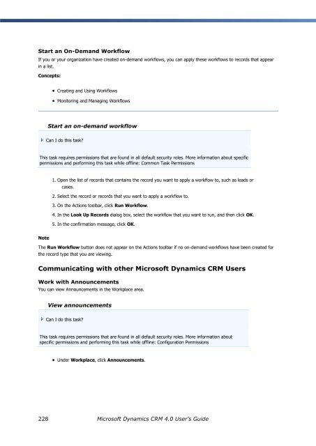 Microsoft Dynamics CRM 4.0 User's Guide - MAEIL, Information ...