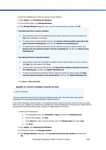 Microsoft Dynamics CRM 4.0 User's Guide - MAEIL, Information ...