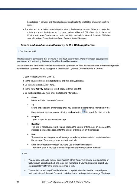 Microsoft Dynamics CRM 4.0 User's Guide - MAEIL, Information ...