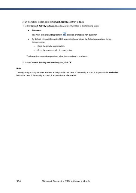 Microsoft Dynamics CRM 4.0 User's Guide - MAEIL, Information ...