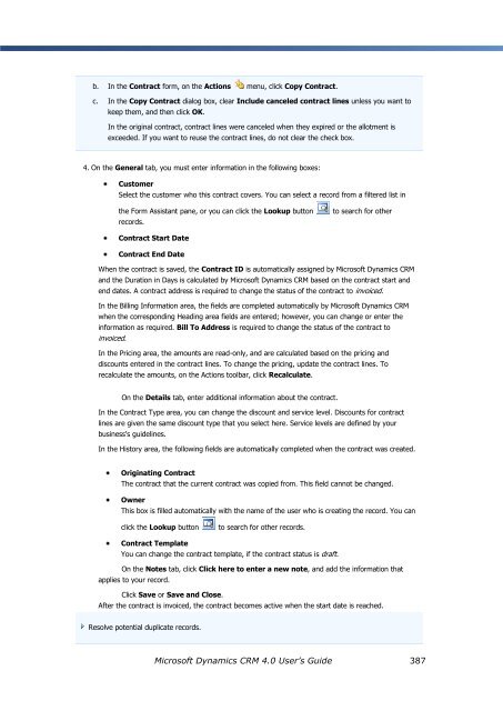 Microsoft Dynamics CRM 4.0 User's Guide - MAEIL, Information ...