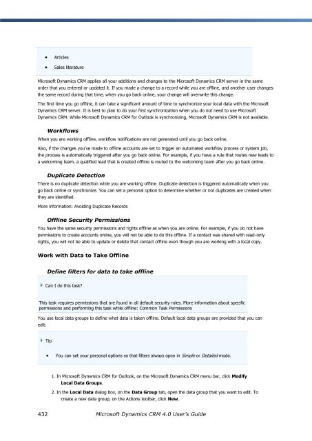 Microsoft Dynamics CRM 4.0 User's Guide - MAEIL, Information ...