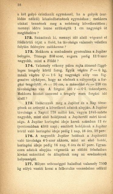 Fizikai pÃ©ldatÃ¡r. 1. kÃ¶t., Feladatok a mechanika, akusztika Ã©s ... - MEK