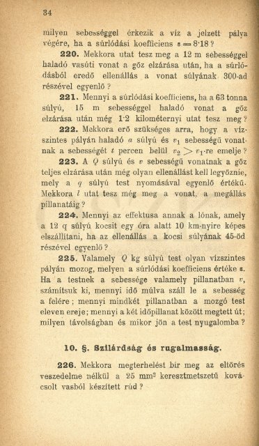 Fizikai pÃ©ldatÃ¡r. 1. kÃ¶t., Feladatok a mechanika, akusztika Ã©s ... - MEK