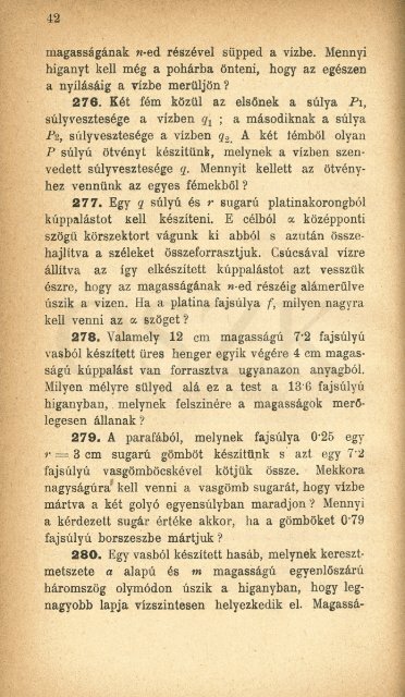 Fizikai pÃ©ldatÃ¡r. 1. kÃ¶t., Feladatok a mechanika, akusztika Ã©s ... - MEK