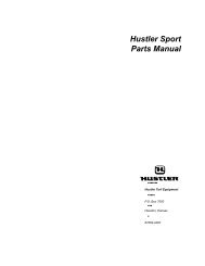 Hustler Sport Parts Manual - Lankhaar Techniek