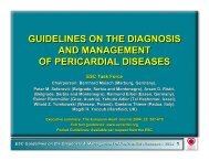 Guidelines on the Diagnosis and Management of Pericardial Disease
