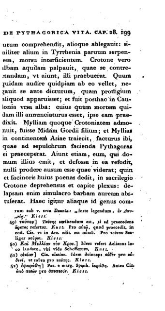 de vita pythagorica - Notes du mont Royal