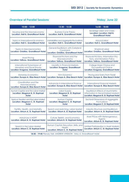 SED 2012 - Society for Economic Dynamics