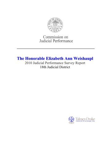 The Honorable Elizabeth Ann Weishaupl - Mountain Legal Colorado ...