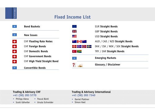 Trading & Advisory CHF H41 (58) - Vontobel Holding AG