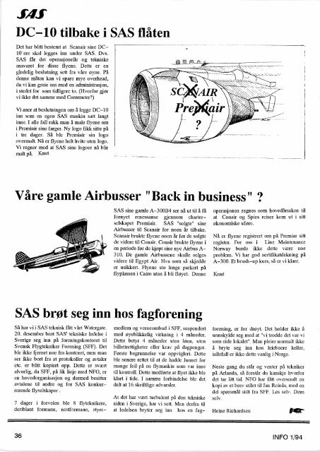 SAS - Norsk Flytekniker Organisasjon