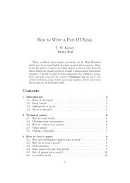 How to Write a Part III Essay - users-deprecated.aims.ac.za