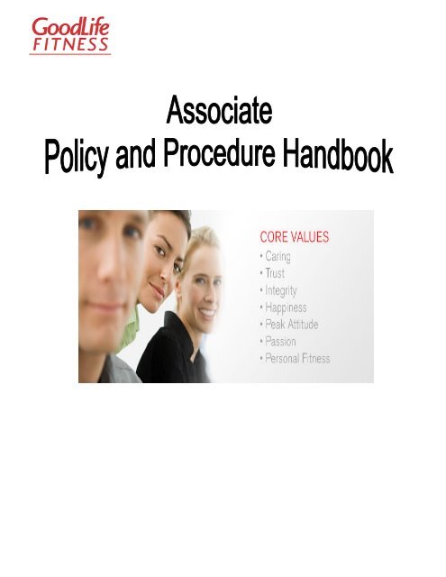 Updated Policy and Procedure Handbook - GoodLife Fitness