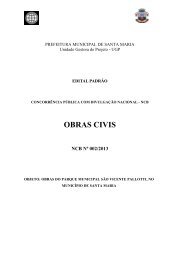OBRAS CIVIS: Modelo - Prefeitura Municipal de Santa Maria