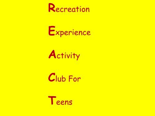 Experience Activity Club - Avon Grove School District