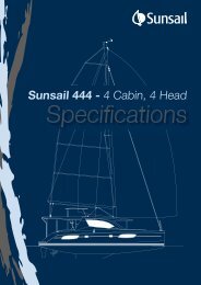 Sunsail 444 - 4 Cabin, 4 Head