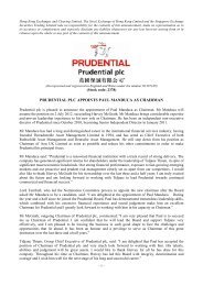 PRUDENTIAL PLC APPOINTS PAUL MANDUCA AS CHAIRMAN