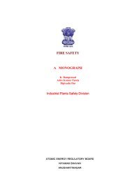 FIRE SAFETY A MONOGRAPH - Atomic Energy Regulatory Board