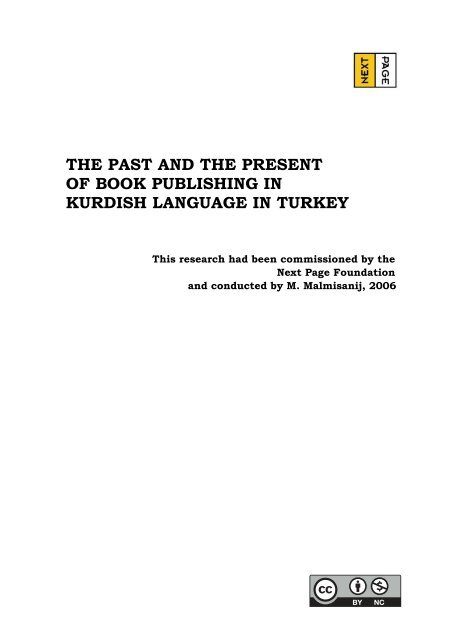 the past and the present of book publishing in kurdish language in ...