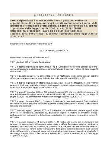 Conferenza Unificata - Ufficio Scolastico Regionale per il Veneto