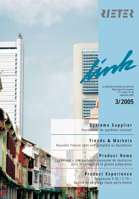 Systems Supplier Trends & Markets Product News Product ... - Rieter