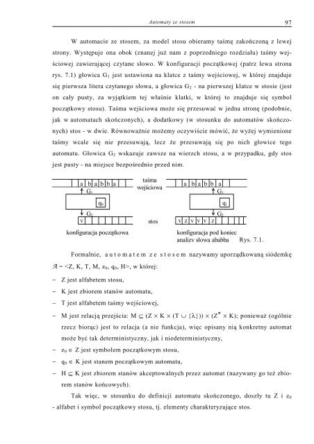 RozdziaÅ VII - Automaty ze stosem