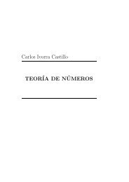 Carlos Ivorra Castillo TEORÂ´IA DE NÂ´UMEROS - DIM