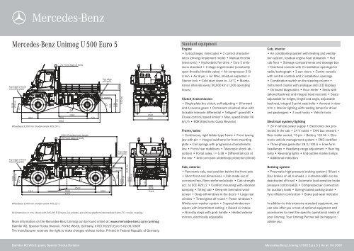 Mercedes-Benz Unimog U 500 Euro 5 - Mercedes-Benz UK