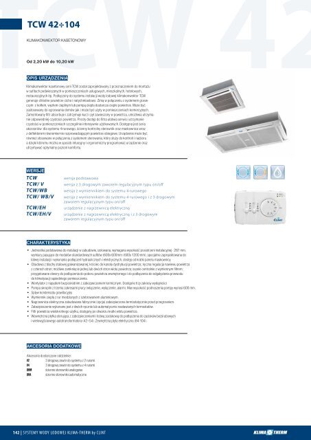 2012 agregaty dla systemÃ³w wody lodowej KLIMA-THERM by CLINT