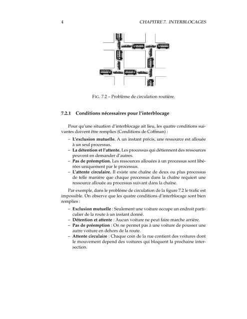 Chapitre 7 Interblocages - Cours